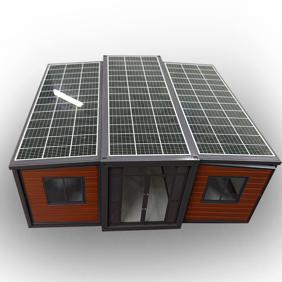 Modern Expandable Steel Folding Container House Exterior Front View